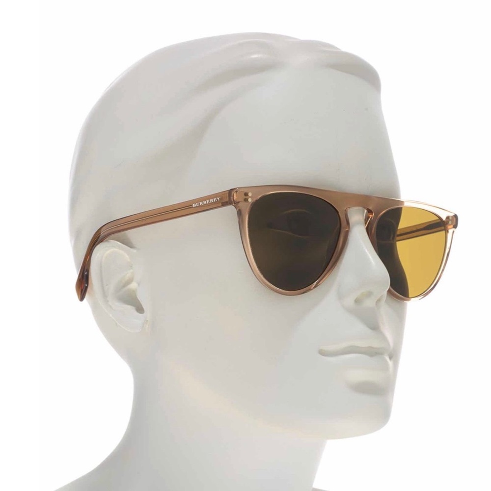 Burberry | 54mm Pilot Sunglasses | Brown - Picture 2 of 5